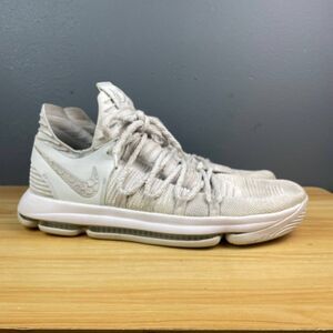 Nike KD Kevin Durant Basketball Shoes Men’s US 14 White Gray Lace Up 897815-009